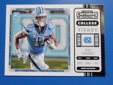 Josh Downs 2023 Panini Chronicles College Ticket Rookie Football Card #16
