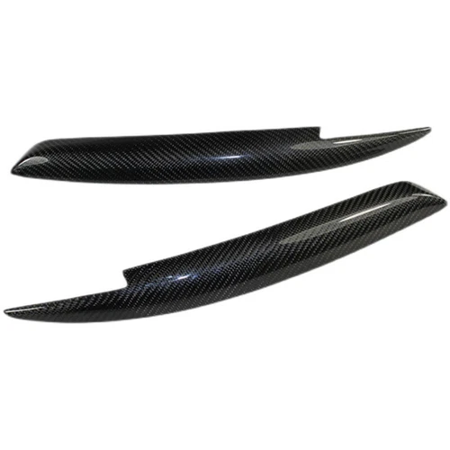For BMW 1Series Carbon Fiber Eyelid Eyebrows Lids Headlight Molding Trim Covers - Picture 3 of 12