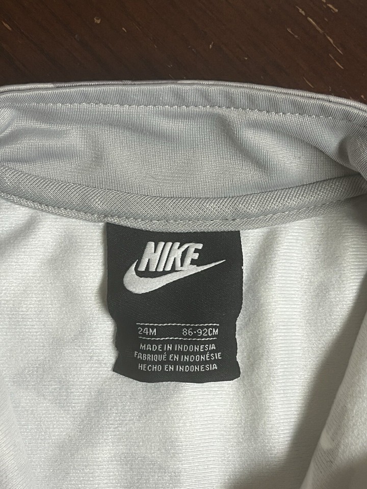 Nike Toddler Baby Camo Track Jacket size 24M 24 months White Gray Boy