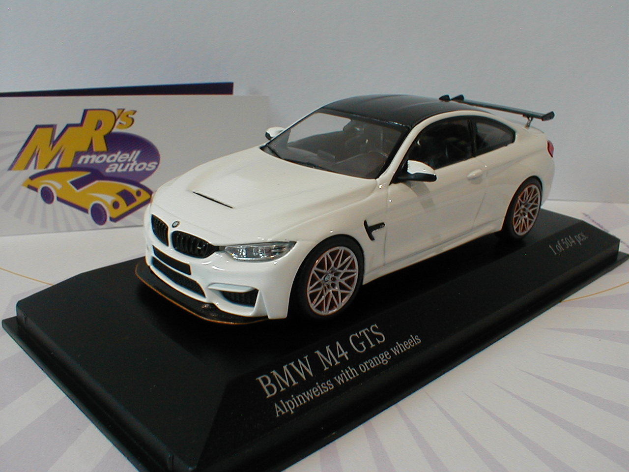 Minichamps 410025226 - BMW M4 GTS Baujahr 2016 Alpinweiß-Orange 1 43 Lim.Ed. Minichamps 410025226 - BMW M4 GTS Baujahr 2016 Alpinweiß-Orange 1 43 Lim.Ed.