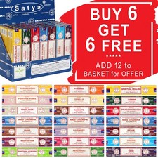 Image of ❤️ Incense Genuine Satya Nag Champa Joss Sticks Insence 15g Mix & Match Scents