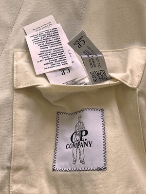 C.P. Company Toob Two Hooded Jacket linen gommato stone