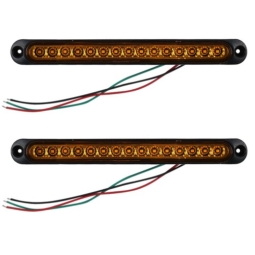 2X Sequential Indicator 30 LED Tail Lights Slim Strip Trailer Truck Stop 12-24V - Picture 2 of 13