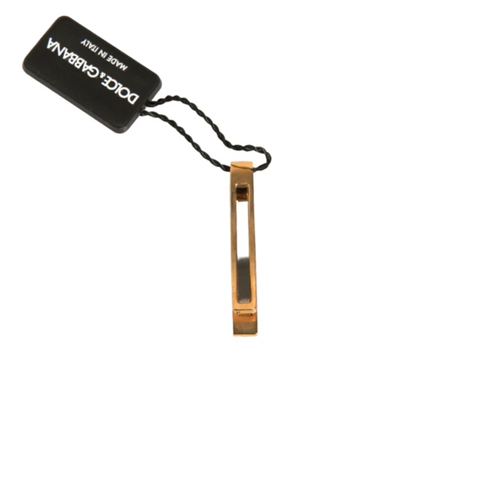 Dolce & Gabbana зажим для галстука слиток золотистый латунь кристалл фирменный аксессуар 250usd - Изображение 4 из 4