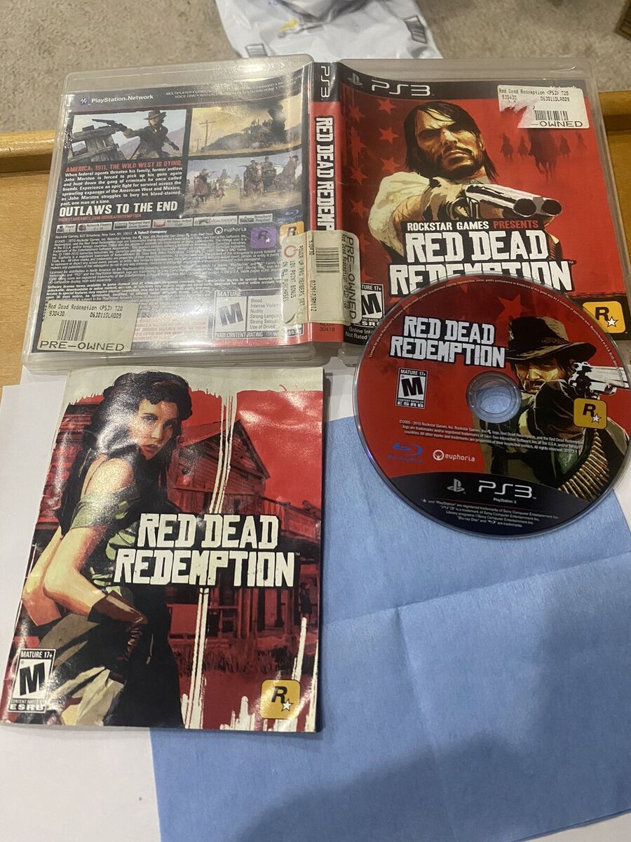 Red Dead Redemption Sony PlayStation 3 PS3 Video Game With Manual