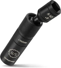 DURATECH 5/8" Swivel Magnetic Spark Plug Socket 3/8" Drive x 4" Cr-V Steel Made