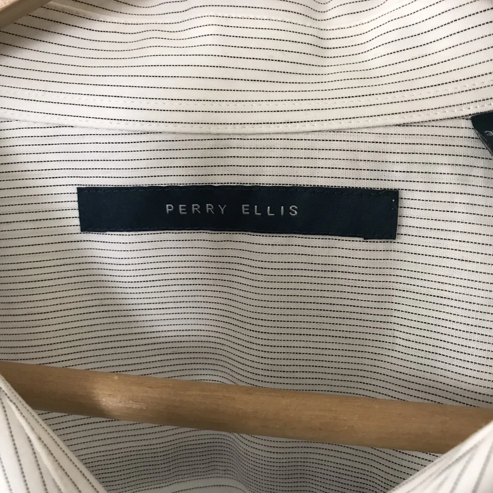 Perry Ellis Shirt Mens Big 2X Short Sleeve Black Ombré Gradient 100% Cotton $79 - Image 2 of 4