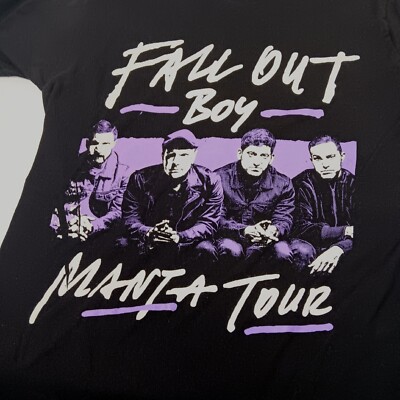 Fall Out Boy Manta Tour Shirt Small Short Sleeve Band Dates 2018 Graphic T