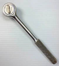 Vintage FLEET TOOLS (PROTO) 1260-1 Reversible Ratchet 3/8" Drive USA Tool