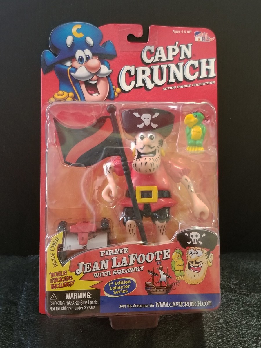 Cap'n Crunch JEAN LAFOOTE with Squawky Action Figure Funhouse Toys