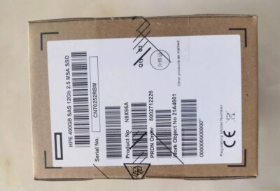 NEW HPE MSA N9X95A 841504-001 2.5  400GB SSD SAS 12G Mixed Use Solid State Drive
