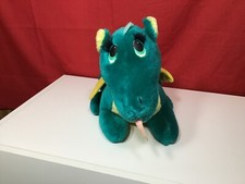 1987 Fun Farm Green Dakin Puff the Magic Dragon Stuffed Plush Animal 16  Long