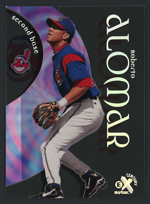 1999 SkyBox E-X Century #62 Roberto Alomar Hologram Indians