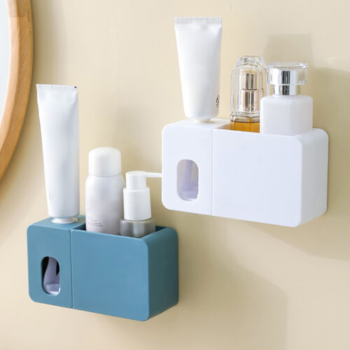 Toothbrush Holder Automatic Multi-Use Multifunctional Toothpaste Dispenser  - Picture 1 of 22
