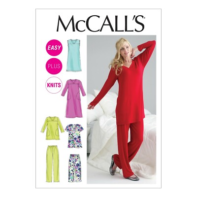 McCalls Schnittmuster M6474 - Shirt - Hose - Hausanzug - Damen
