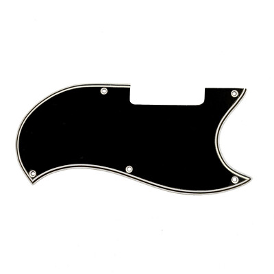New 5 Ply Black/White WIDE BEVEL Pickguard for 1965-1968 Gibson EB-0 EB-3 Bass
