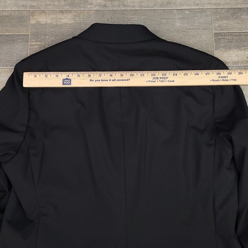 Indochino Blazer Mens 40R Black Wool Stretch Unstructured Sport Coat 2 Button - Picture 16 of 16