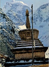 1974 Nepal Mt Everest RPPC Cover Signed carried by Deutch German Expedition Crew