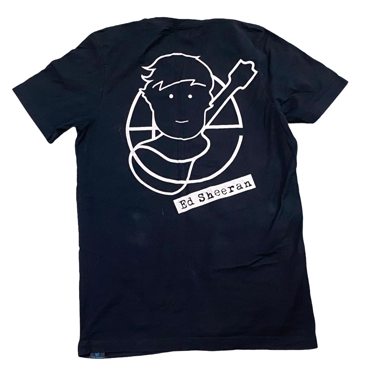 Ed Sheeran T Shirt Mens M Medium Black Double Sided Graphic