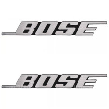 2PCS DIY For BOSE Aluminum logo badge replacement piece 204mm x 27mm