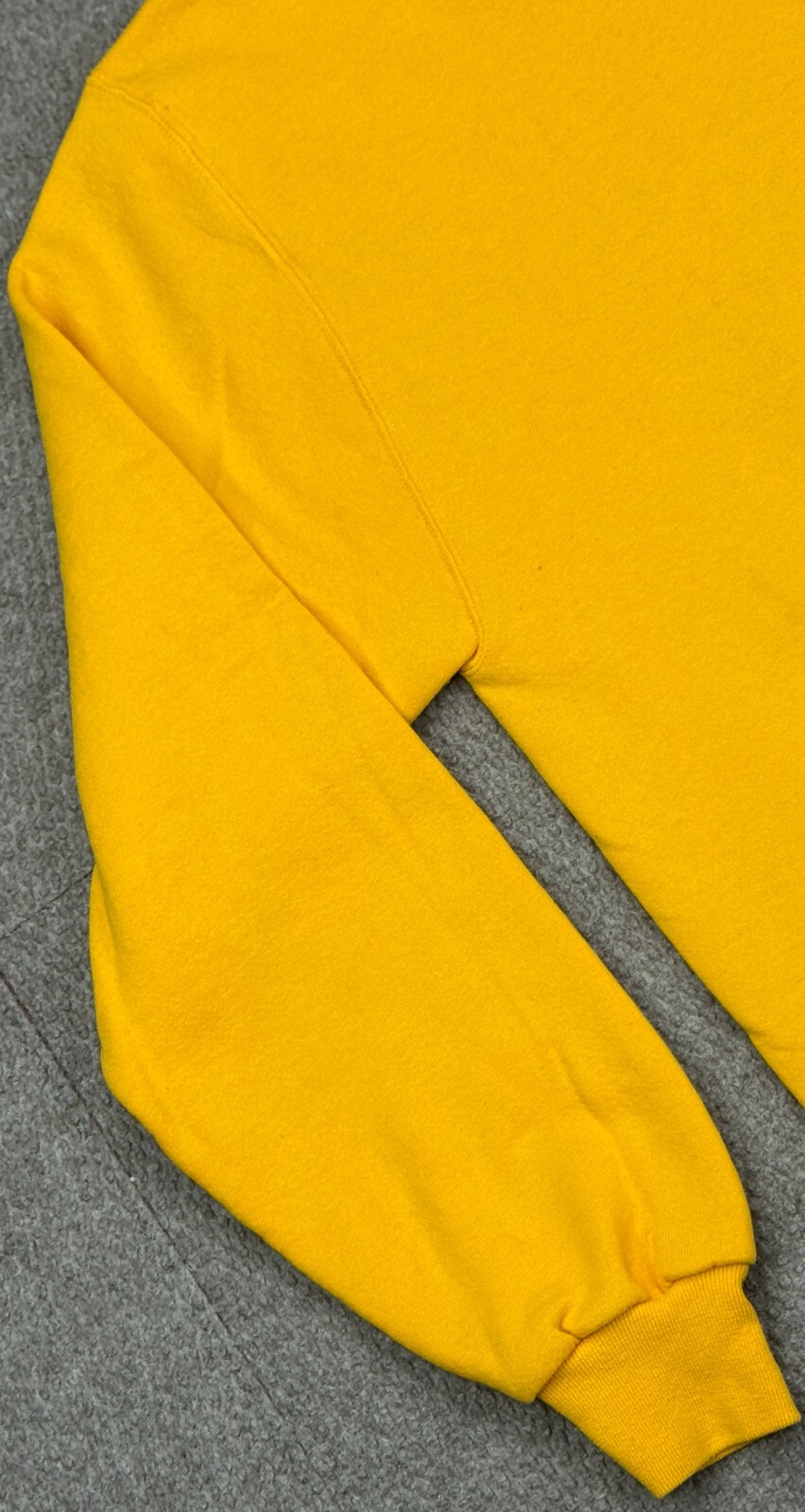 Russel Athletic Men's Vintage Yellow V Stitch Long Sleeve Sweatshirt Size XLT