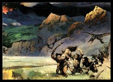Frank Frazetta Fantasy Art Exotic Pin Up Card 67 Young World Cavemen Dragon