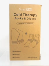 SuzziPad Cold Therapy Socks & Gloves SPI-0156-BK / Open Box