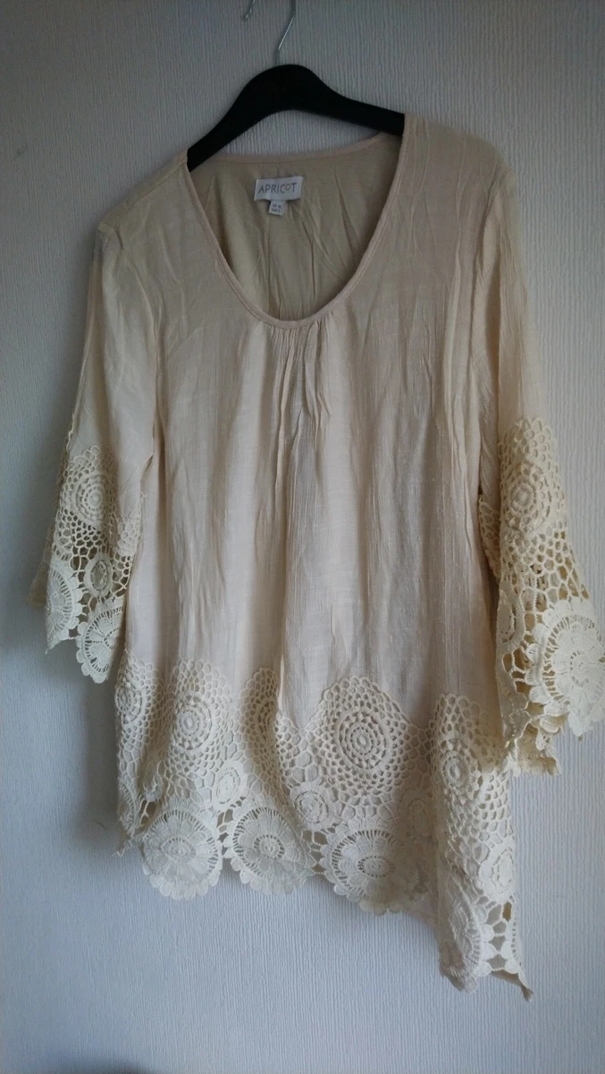 Apricot lace top sale