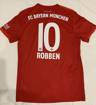 Adidas Bayern Munich Home Soccer Jersey #10 Arjen Robben - Size M