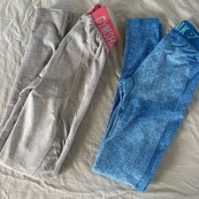 XS blue and grey Gymshark workout pants