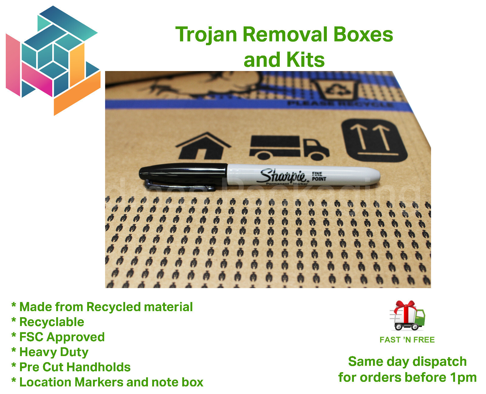 Removal Packing box STRONG LARGE QUALITY Cardboard House Moving Boxes