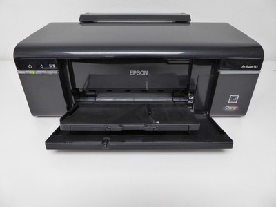 Epson Artisan 50 Color Inkjet Printer for Disc and Paper WORKING NEEDS NEW INK