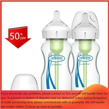 Dr. Brown's 9oz Anti-Colic Options Wide-Neck Level 1 Slow Flow Nipple 2pk - 0m
