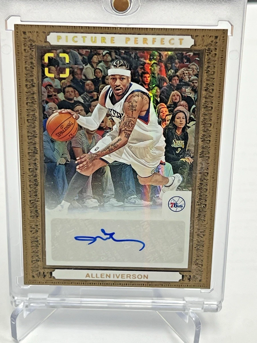 その他 2013 PANINI PINNACLE ALLEN IVERSON PSA9 Panini Allen Iverson Basketball Autographed Sports Trading Cards