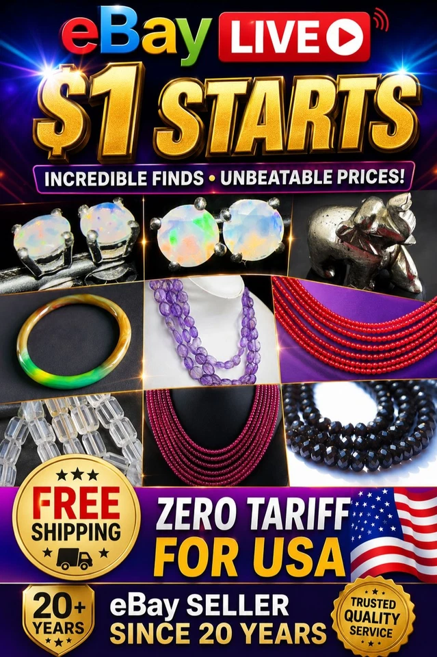 ✨ LIVE GEM TREASURE HUNT! $1 Start | Rare Jewelry & Gemstones