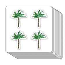 Palm Tree Tropical Stickers 1in for Scrapbooking, Arts, Craft, Kids DIY Journ...