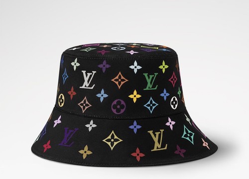 Louis Vuitton X Murakami Reversible Bucket Hat - Black/Rainbow, Monogram