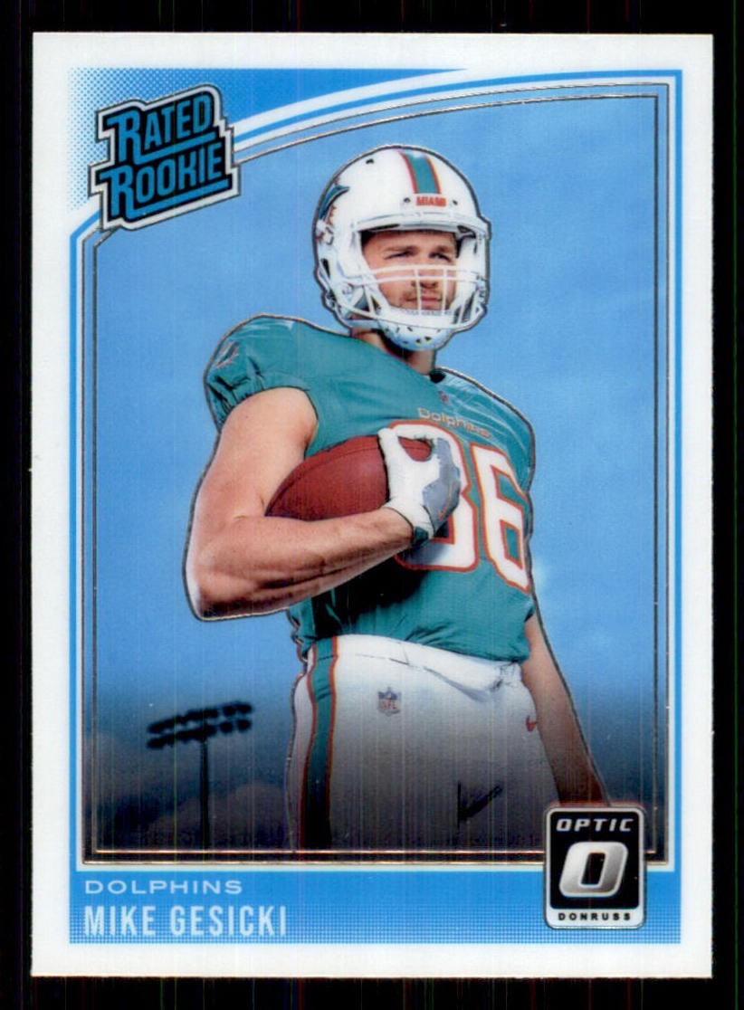 2018 Donruss Optic #187 Mike Gesicki Rookie RC Miami Dolphins