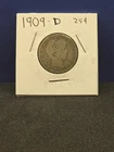 1909 D SILVER BARBER QUARTER NICE COIN BARTER MONEY ADD TO COLLECTION SILVER 89