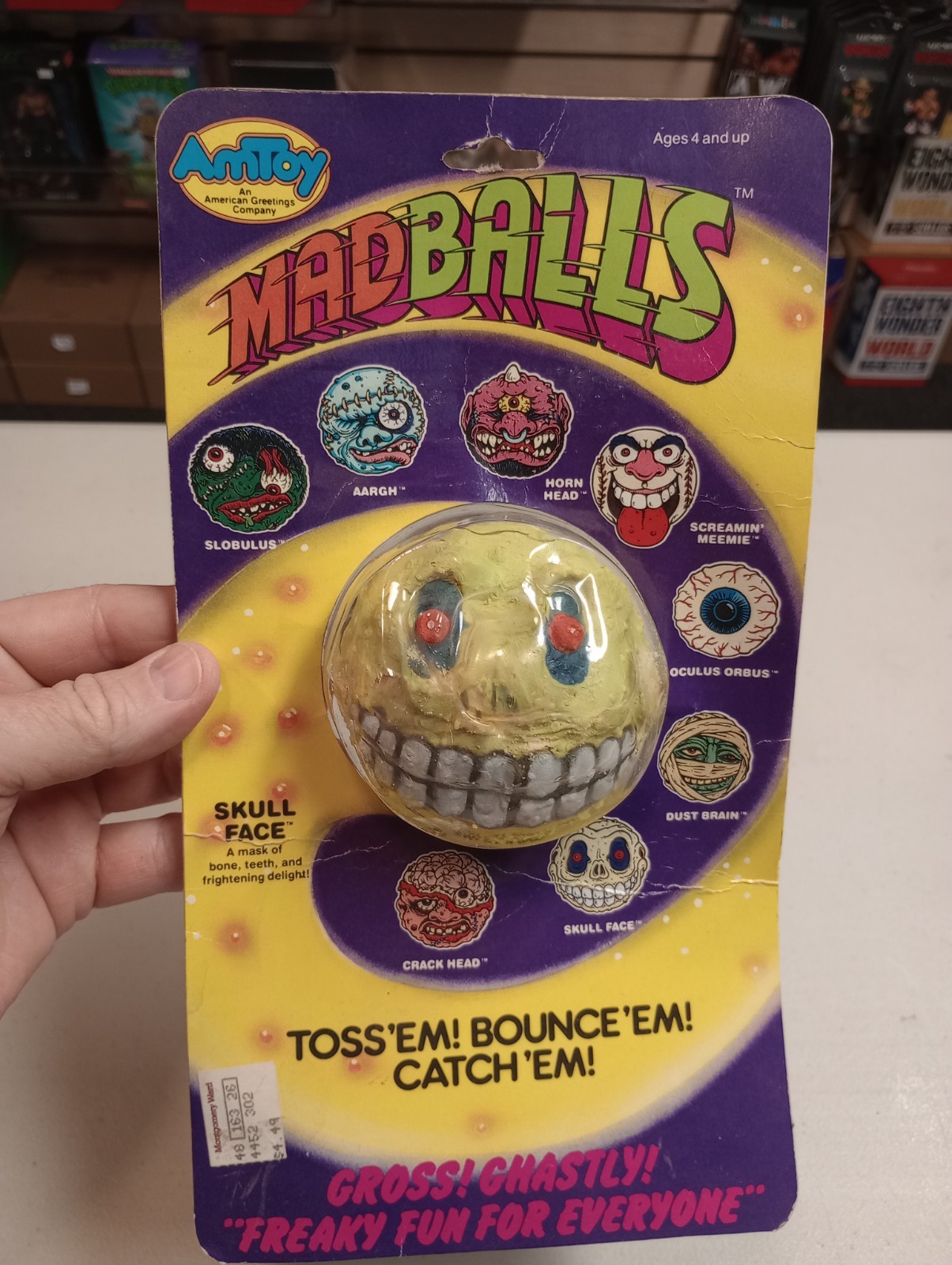 SKULL FACE Madballs Series 1 AmToy 1985 Complete Vintage