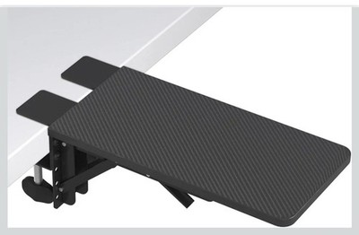 Ergonomische Schreibtisch Armlehne, 30x15cm klappbar Schreibtischverlängerung mit Klemmauflage