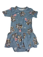 Posh Peanut Twirl Bodysuit Dress Size 6-12 Months Neil Astronaut America Bear