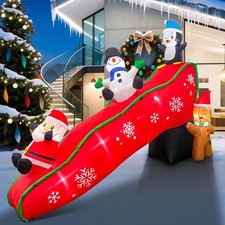 7FT Christmas Inflatables Outdoor Decorations, Cute  Funny Inflatatable Chri...