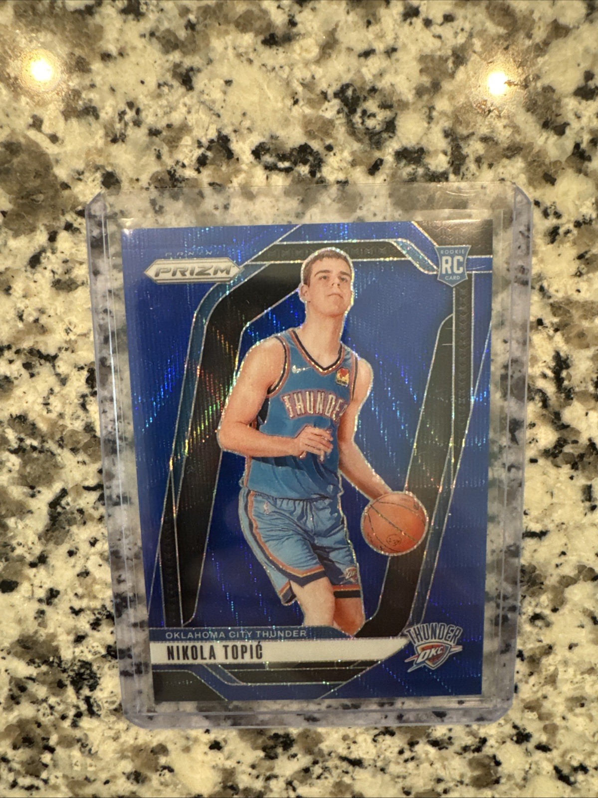 2024-25 Panini Prizm - Nikola Topic #230 Blue Wave Prizm /125 (RC)