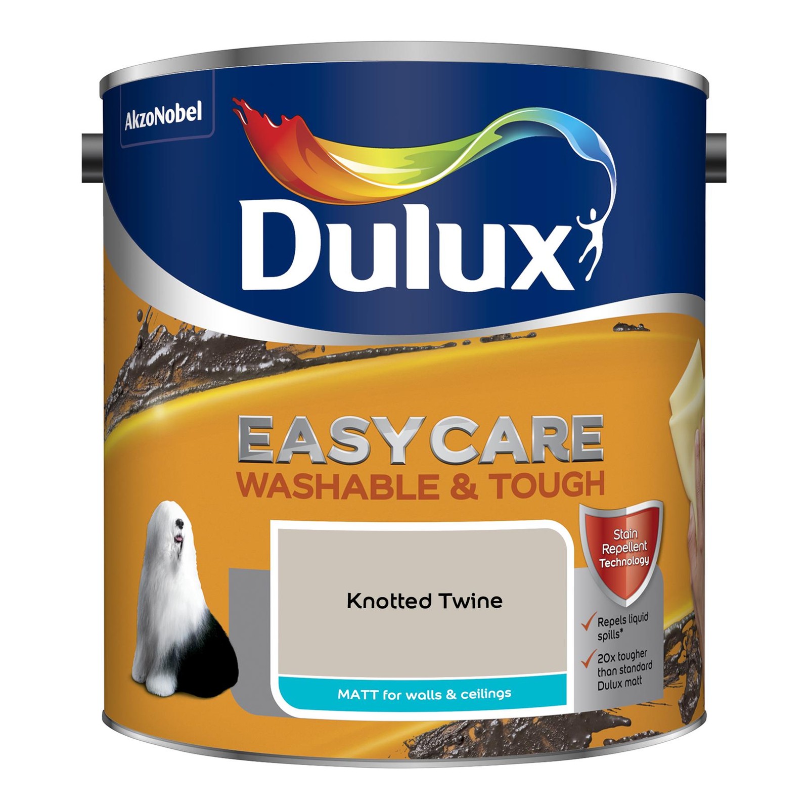 Dulux Easycare Washable And Tough Matt Paint - Knotted Twine - Image 2