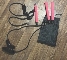 Portable Pilates Bar Kit with Resistance Bands  Full Body Workout