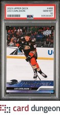 Leo Carlsson 2023 Upper Deck 468 Young Guns - 93539347 Psa 10