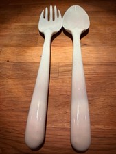 Gunther Lambert Salatbesteck Porzellan weiß sehr selten