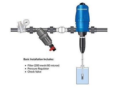 Dosatron D14MZ2 14 GPM Chemical Metering Pump (Viton Seals, 0.2 2%)