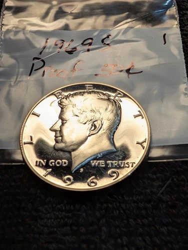 1969-S Proof Kennedy Half Dollar 40% Silver ** From Proof Set **